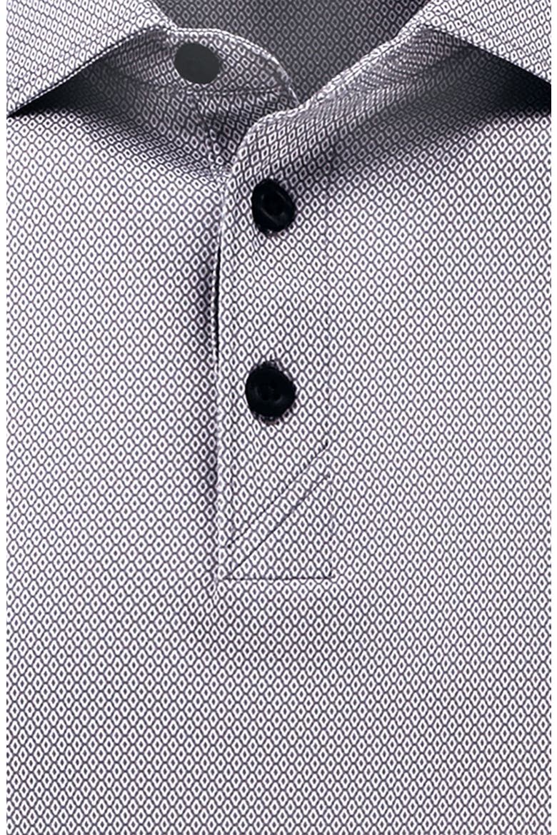 Pike Microprint Epic Confidence Performance Polo, Alternate, color, ELEMENTAL GREY