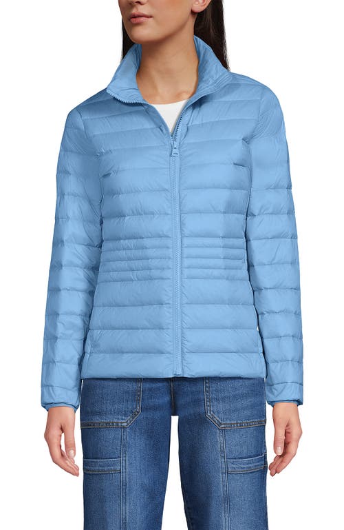 Lands' End Wanderweight Ultralight Packable Down Jacket In Bermuda Blue