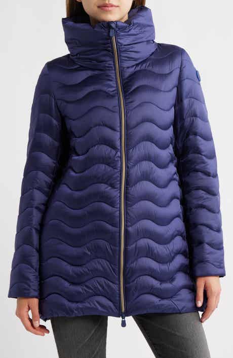 Save The Duck Livette Wavy Quilted Water Repellent Puffer Jacket