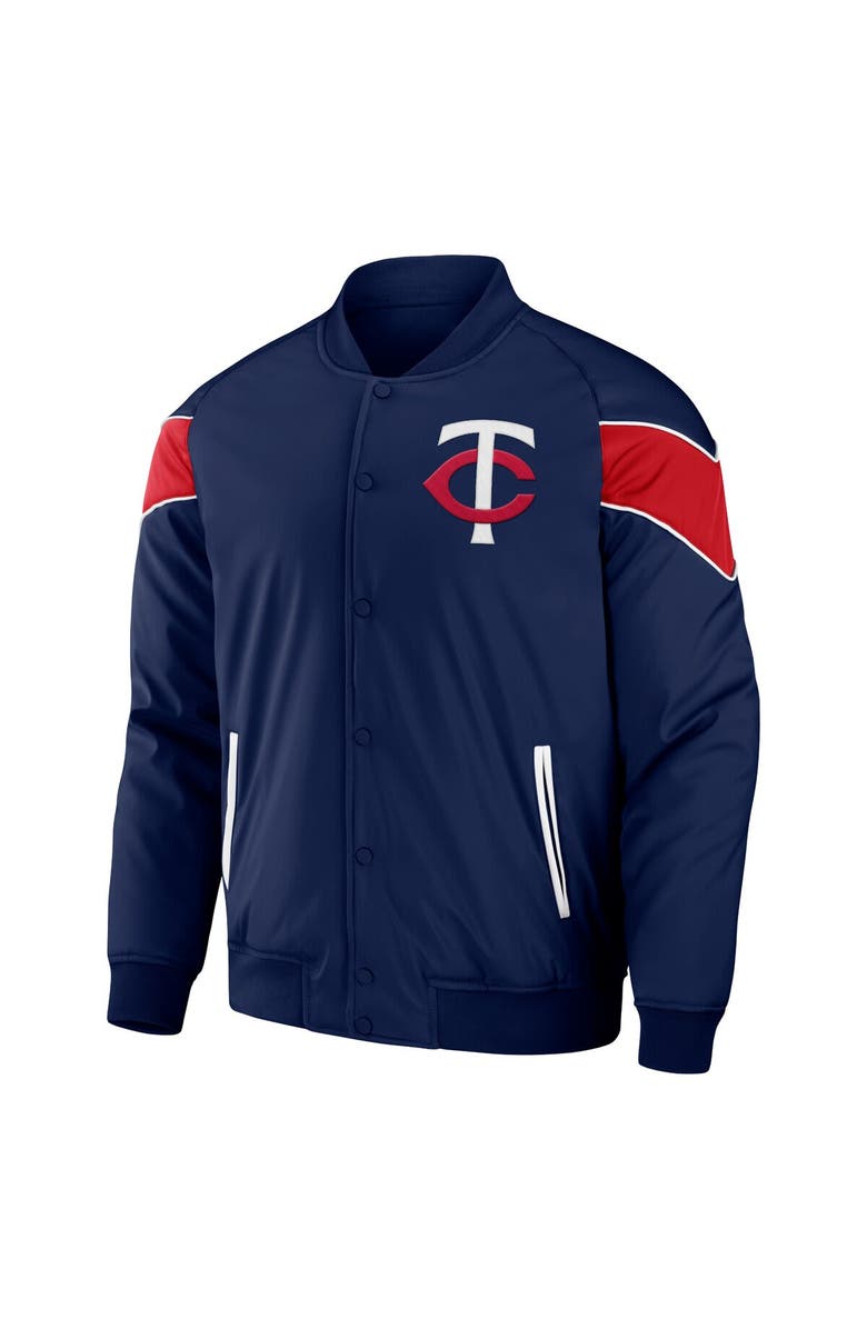 Darius Rucker Collection by Fanatics Men's Darius Rucker Collection by Fanatics Navy Minnesota Twins Baseball Raglan Full-Snap Jacket, Alternate, color, Navy