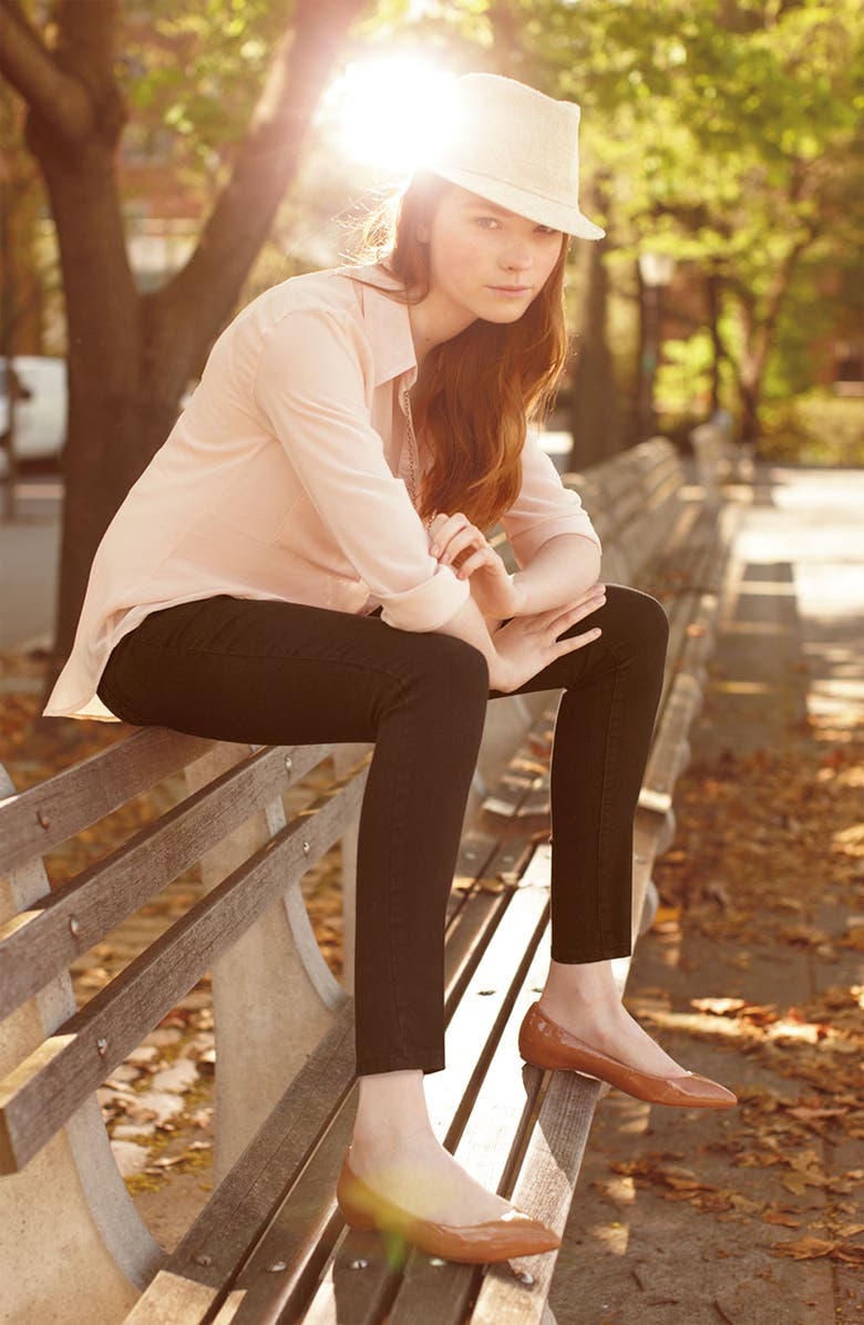 All in Favor Lush Button Front Blouse, Main, color, 