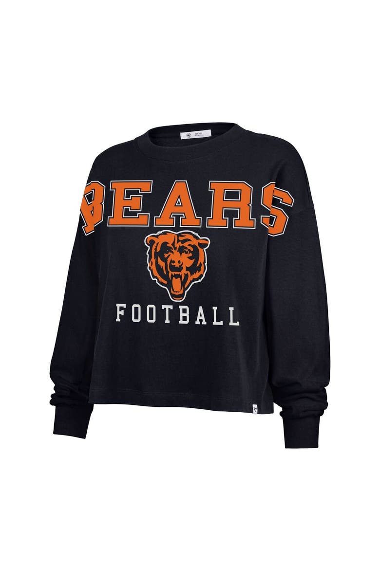 '47 Women's '47 Navy Chicago Bears Outreach City Oversized Long Sleeve T-Shirt, Alternate, color,