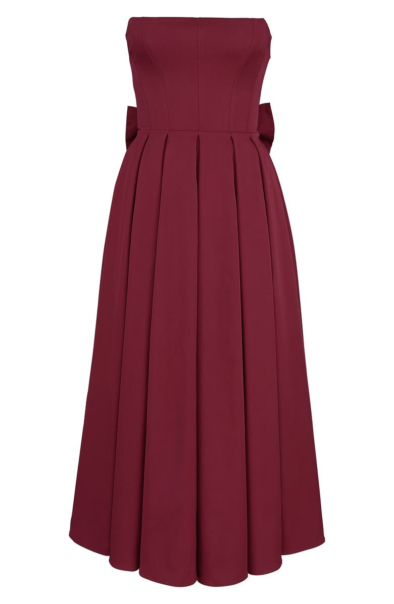 HOUSE OF CB Pandora Strapless Midi Cocktail Dress, Alternate, color,
