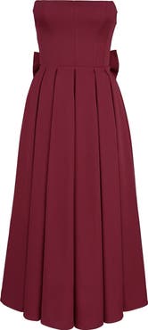 HOUSE OF CB Pandora Strapless Midi Cocktail Dress