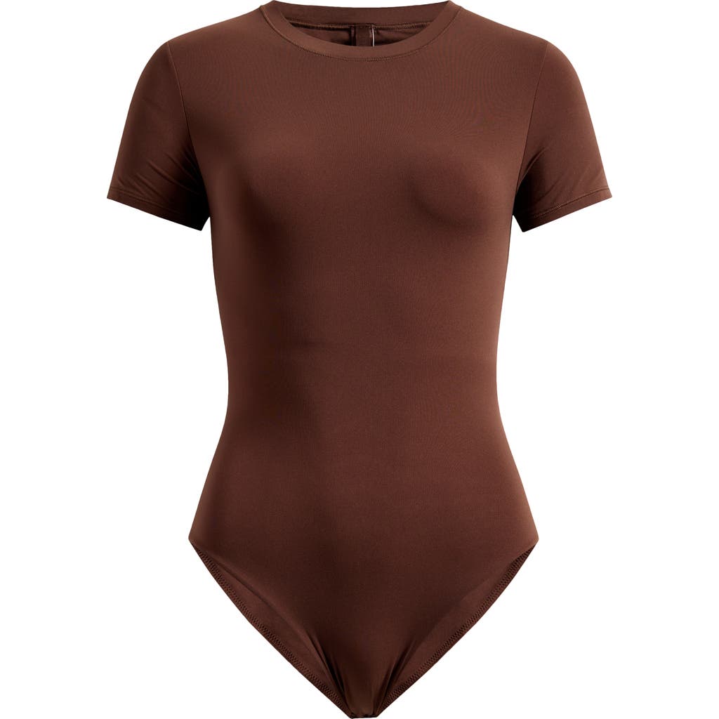 Skims Fits Everybody T-shirt Bodysuit In Cocoa