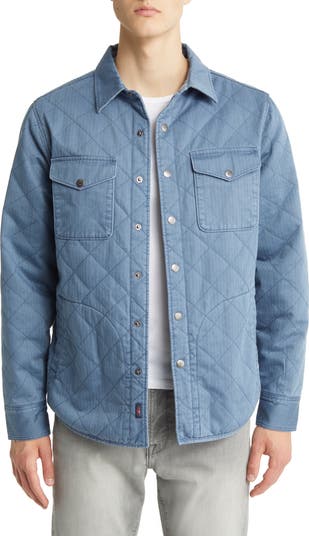 Faherty Reversible Jacket Faherty x Doug Good Feather Bondi Reversible Organic Cotton Shirt ...