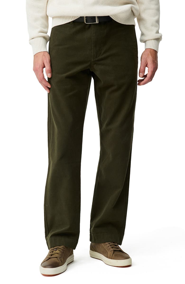 Rodd & Gunn Clyde Relaxed Fit Cotton Canvas Pants, Main, color, Olive