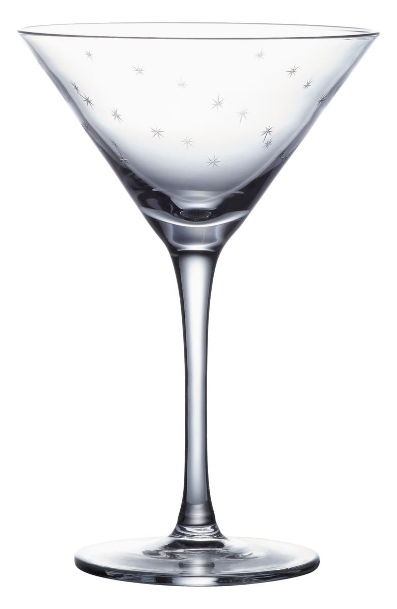 The Vintage List Set of 2 Crystal Martini Glasses, Alternate, color, Stars