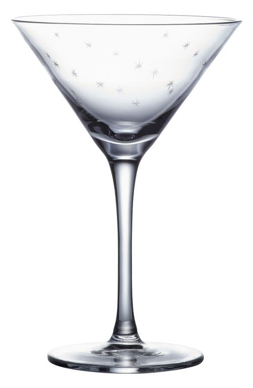 The Vintage List Set Of 2 Crystal Martini Glasses In Transparent