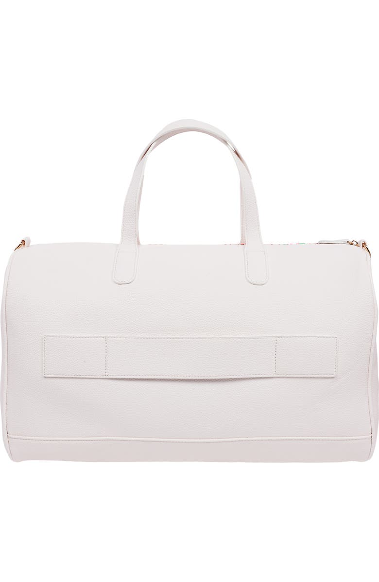 Strawberry Shortcake Lace Print Weekender Duffel Bag, Alternate, color, White
