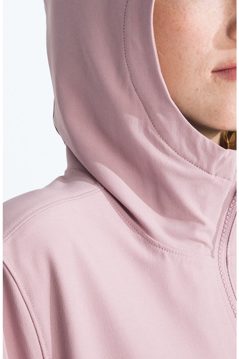 Shelbe Raschel Water Resistant Hooded Jacket, Alternate, color, METAL PINK