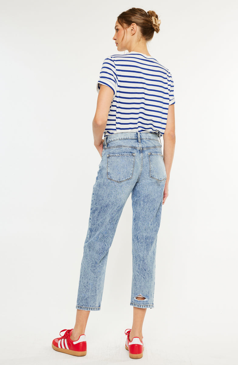 KanCan Harvey Ultra High Rise Mom Jeans, Alternate, color, Acid Wash
