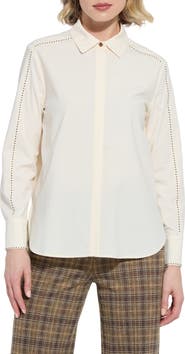 Lysse Rackel Crystal Embellished Shirt