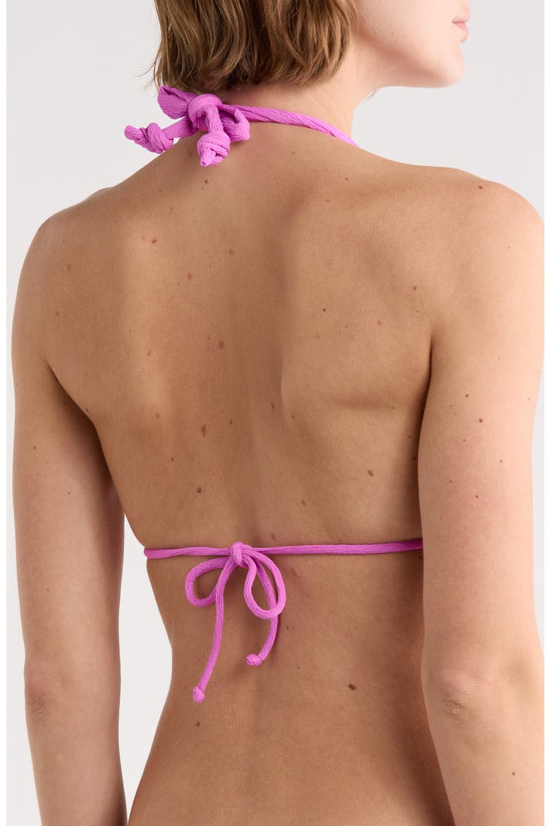 Firenze Bia Triangle Bikini Top, Alternate, color, PINK