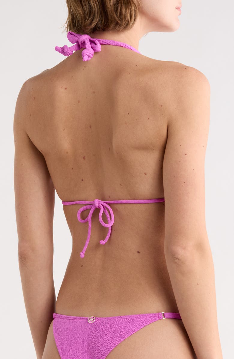 ViX Paula Hermanny Firenze Bia Triangle Bikini Top, Alternate, color, Pink