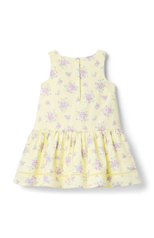 Janie And Jack The Corduroy Meadow Dress In Yellow