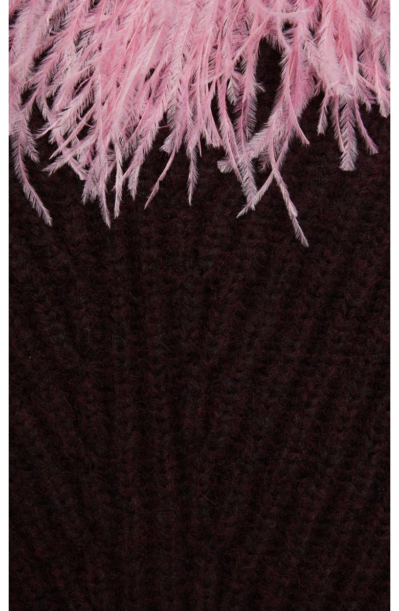 La DoubleJ High Kick Cardigan, Alternate, color, Bordeaux Bordeaux