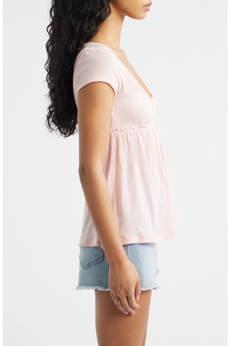Tina Layered Cotton Babydoll Top, Alternate, color, PINK