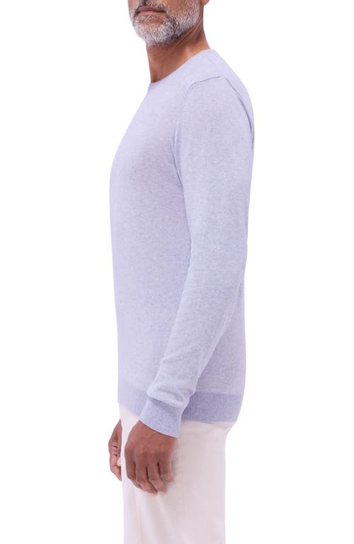 Bugatchi Cotton & Cashmere Crewneck Sweater In Lilac