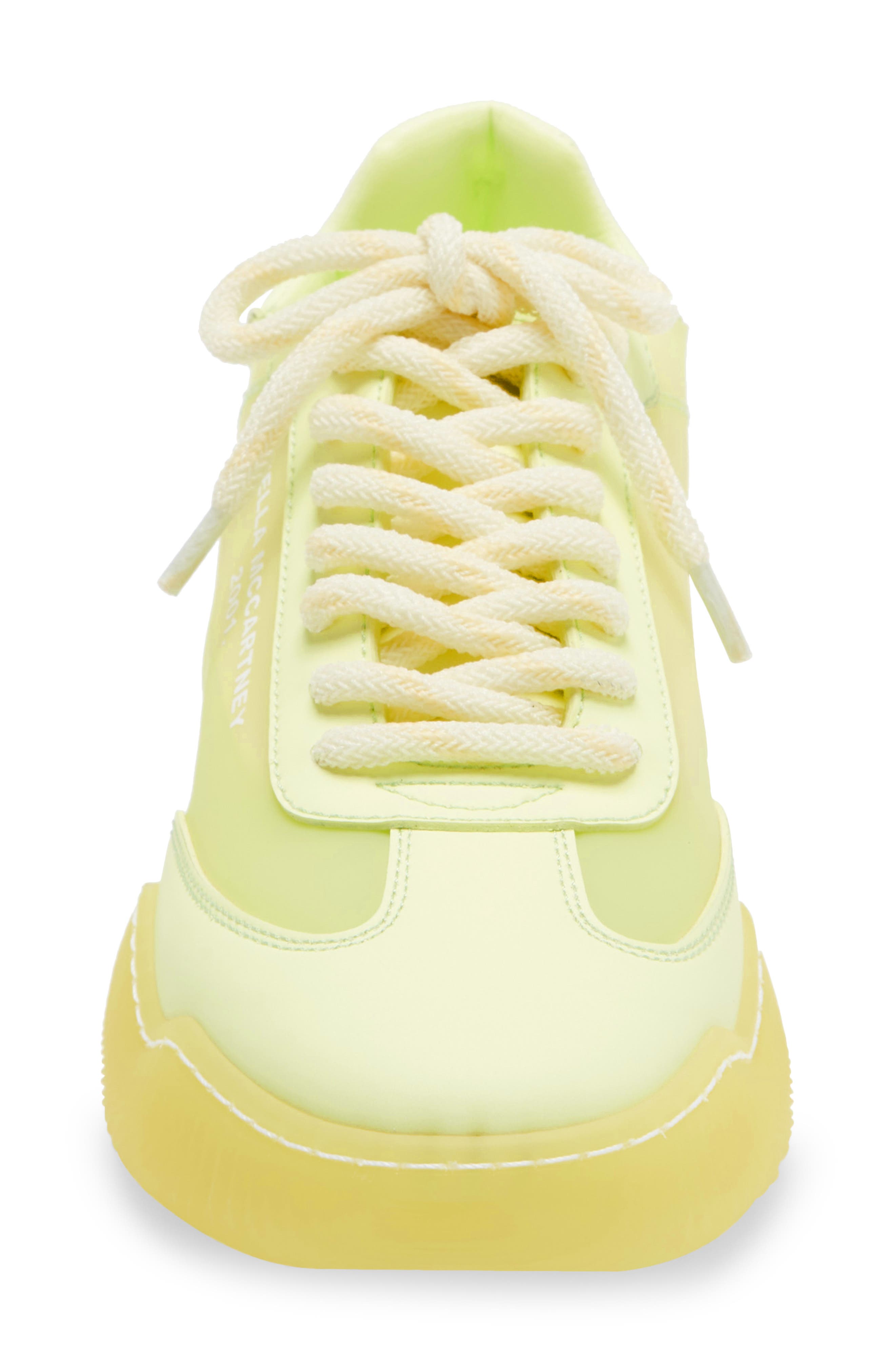 Loop Transparent Sneaker, Alternate, color, PALE YELLOW