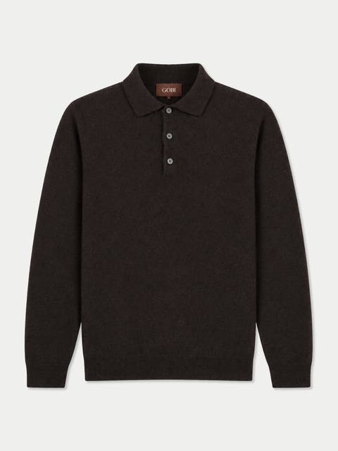 Cashmere Classic Polo Sweater