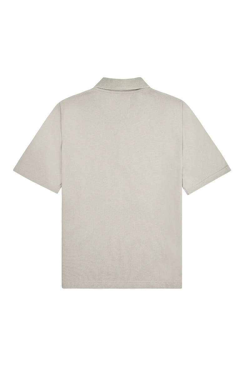 French Terry Quarter Zip Polo, Alternate, color, GREY
