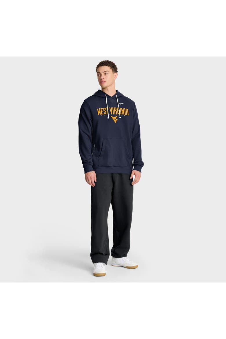 Men's Nike Navy West Virginia Mountaineers 2025 Sideline Standard Issue Dri-FIT Hoodie, Alternate, color, Navy