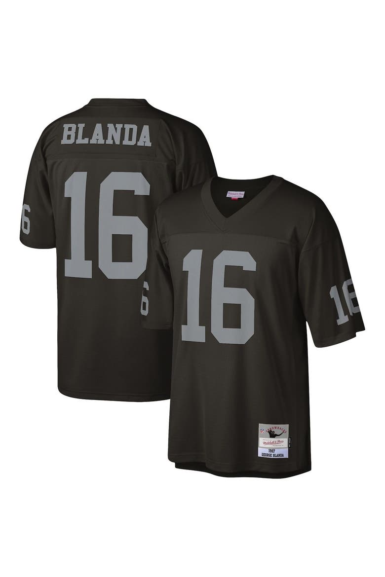 Men's Mitchell & Ness George Blanda Black Las Vegas Raiders 1967 Legacy Replica Jersey, Alternate, color, Black