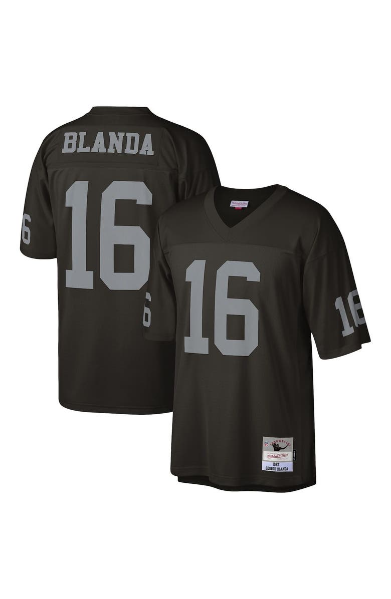 Mitchell & Ness Men's Mitchell & Ness George Blanda Black Las Vegas Raiders 1967 Legacy Replica Jersey, Alternate, color, Black