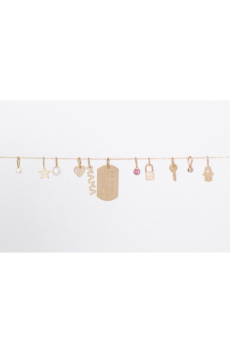 Zoë Chicco Hamsa Hand Charm, Alternate, color, Yellow Gold