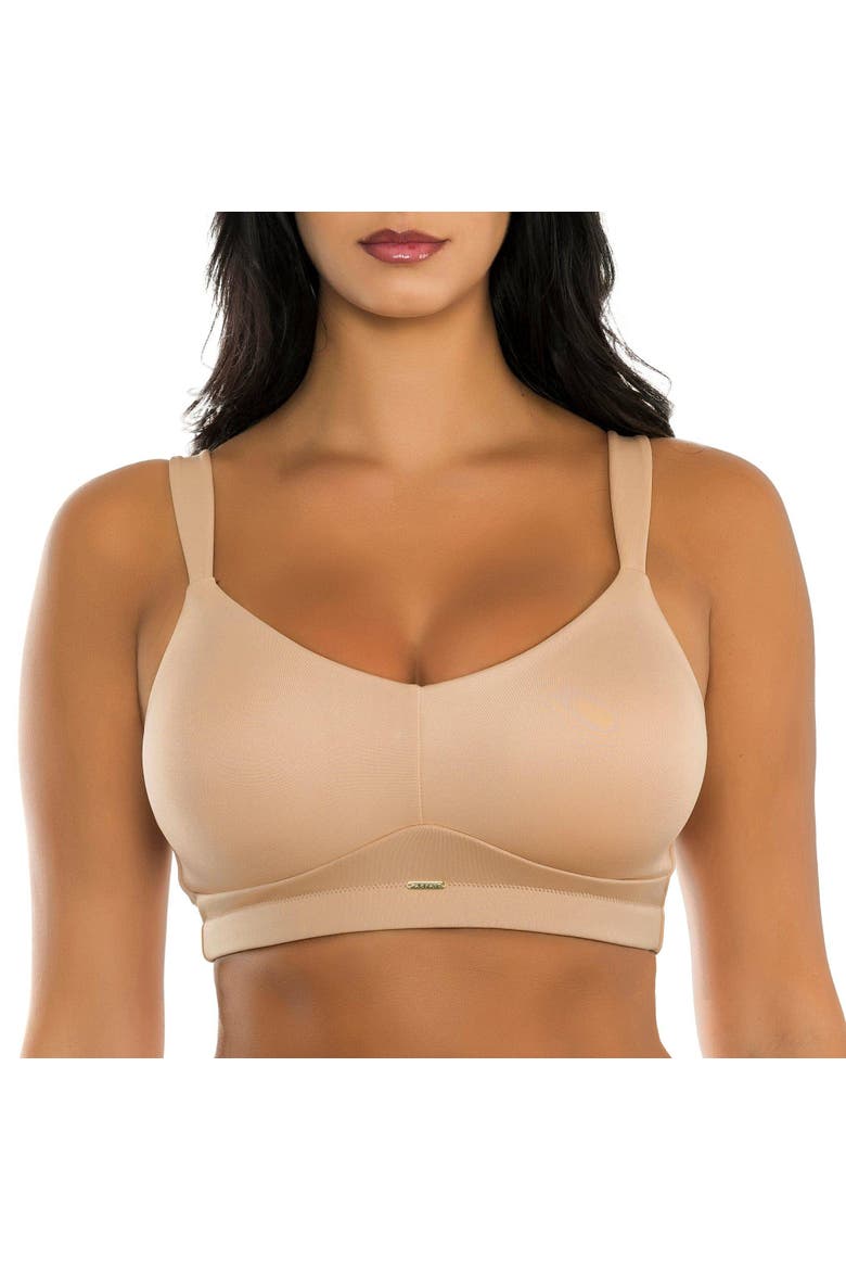 Holly Wire-Free Seamless Bra, Main, color, Warm Sand