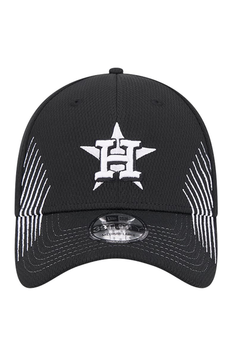 New Era Men's New Era Black Houston Astros Active Dash Mark 39THIRTY Flex Hat, Alternate, color, Black