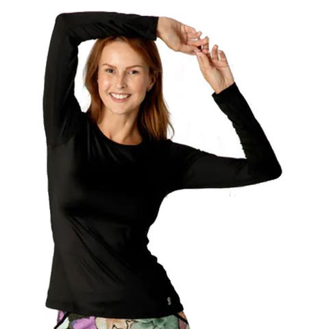 UV Colors Womens Long Sleeve Tennis Shirt