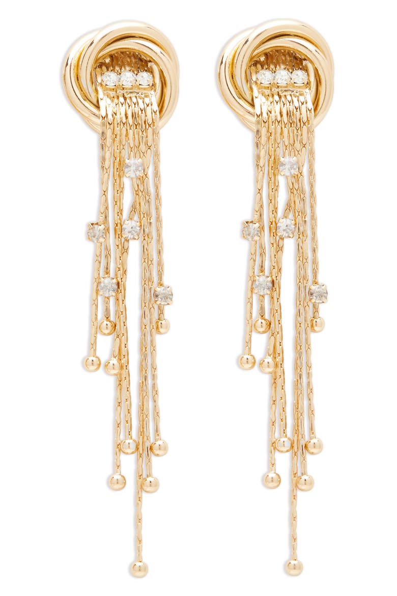 Echo Drop Earrings, Main, color, GOLD