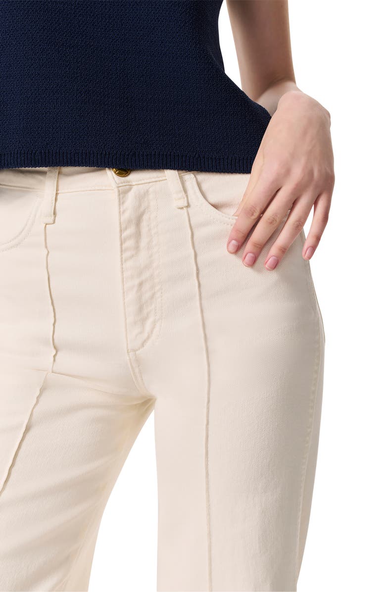 rag & bone Skylar High Waist Seamed Wide Leg Jeans, Alternate, color, Ecru