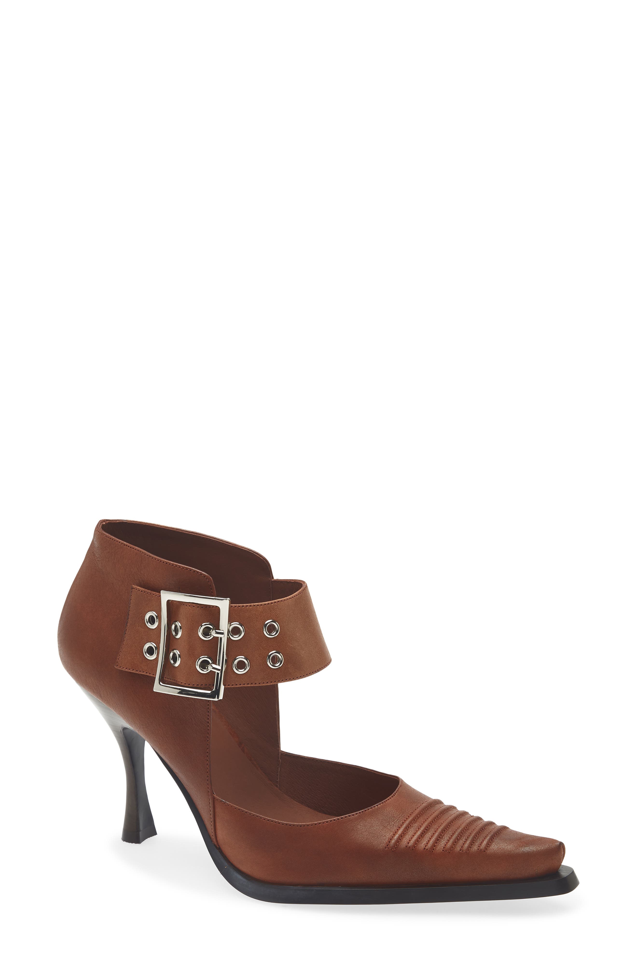Written Pointed Toe Pump, Main, color, TAN DISTRESSED SILVER
