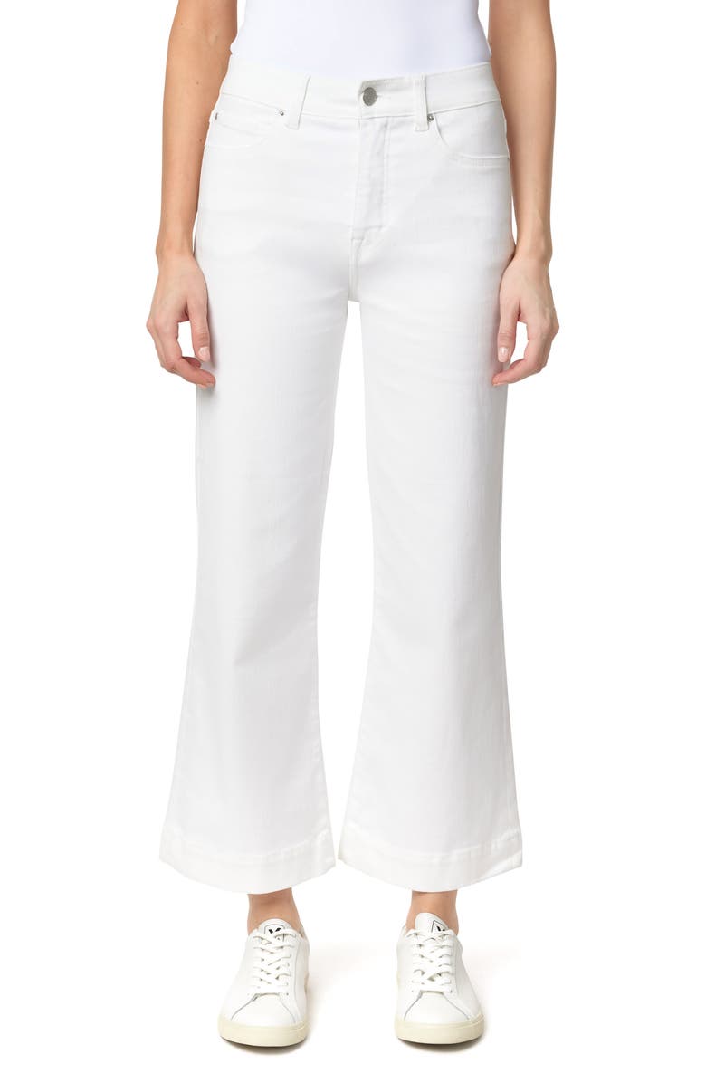 CURVE APPEAL Summer in the City 27-Inch High Rise Crop Flare Leg Jeans, Main, color, Whisperwht
