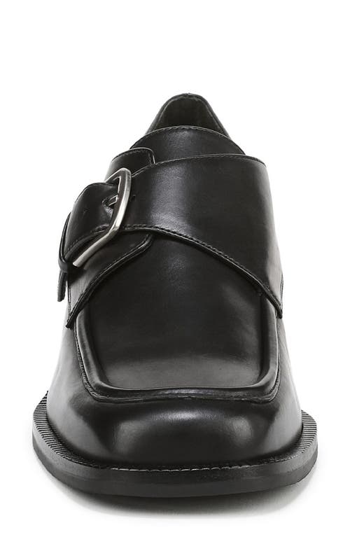 Vince Lennox Monk Strap Shoe In Black