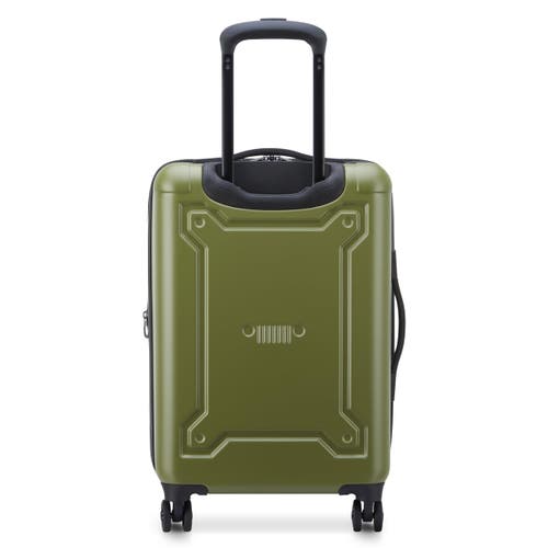 Jeep Jh004c Carry-on 20 Inch Hardside Expandable Luggage With Spinner Wheels In Green