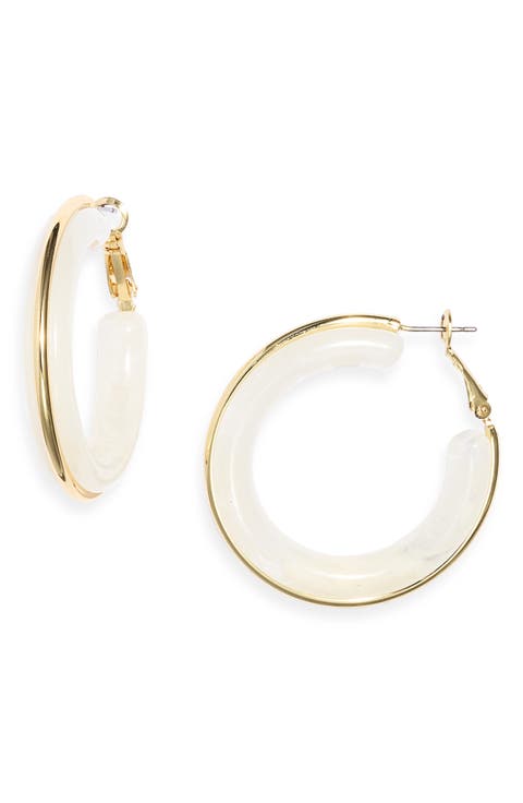 Resin Hoop Earrings