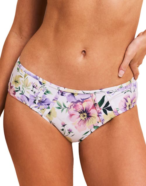 Adore Me Valcea Swimwear Hipster Bikini Bottom In Floral Purple