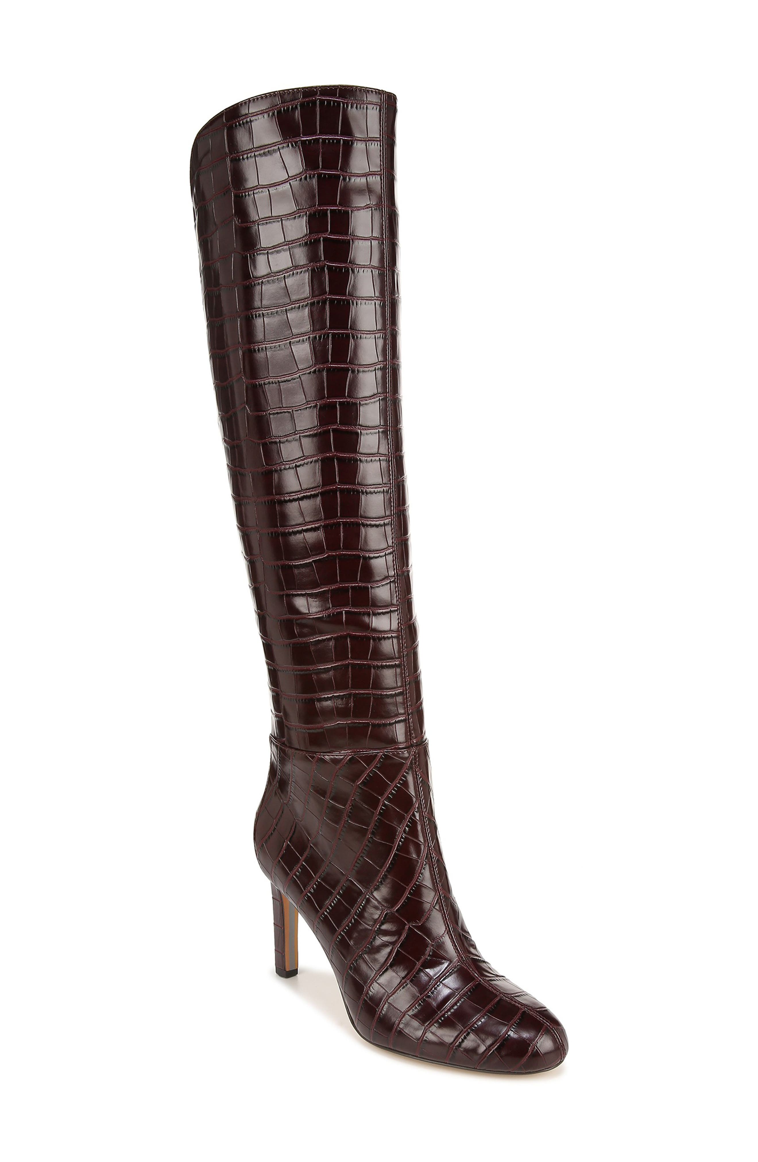 Shauna Knee High Boot, Main, color, PORT WINE