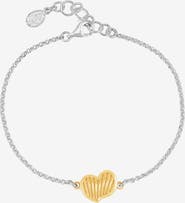 Dower & Hall Humbug Heart Chain Bracelet