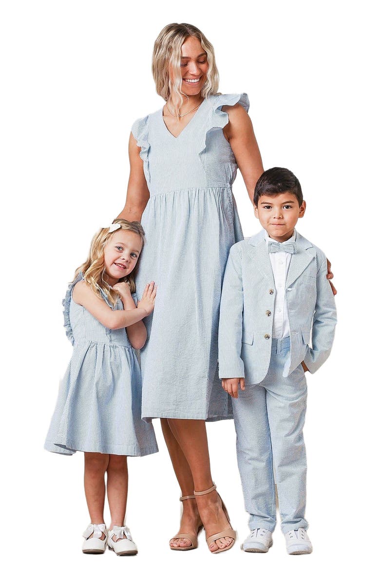 Hope 
Henry Boys
 Organic Seersucker Suit Pant, Toddler, Alternate, color, Blue Seersucker