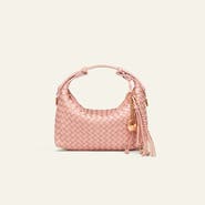 Mi Bolsa London Camilla Woven Genuine Shoulder Bag