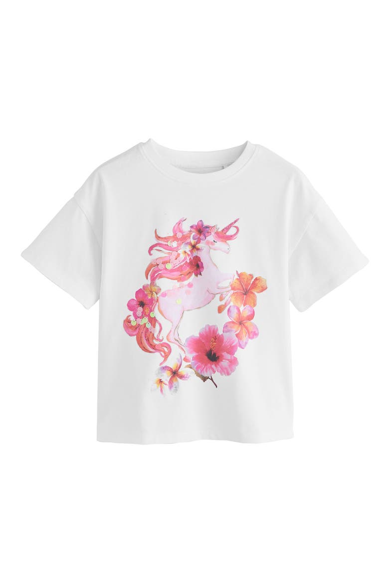 Four-Pack Graphic Tees, Alternate, color, PINK