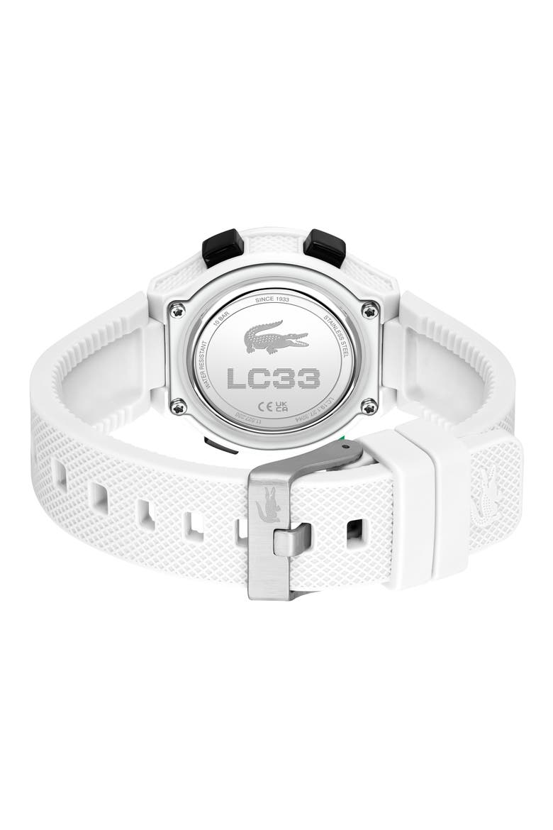 Kids' LC33 Silicone Strap Watch, 34mm, Alternate, color, GREEN