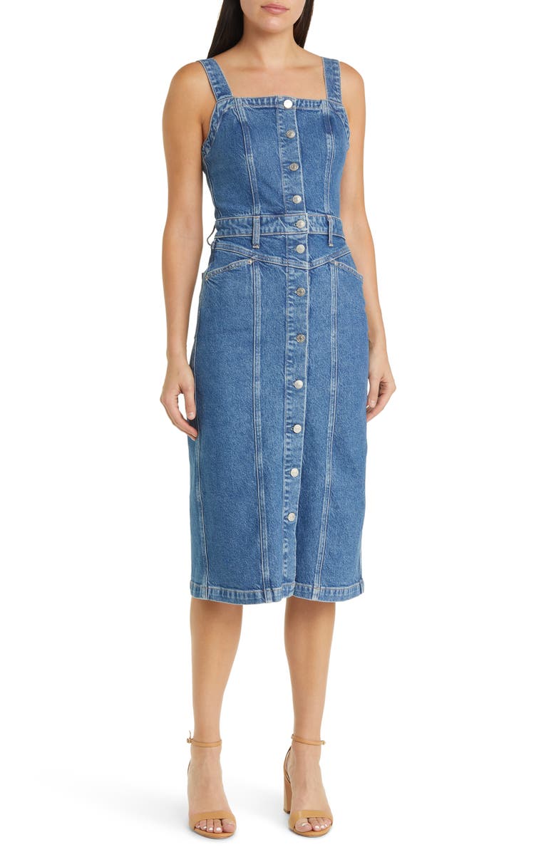 Rails Malibu Denim Midi Dress, Main, color, Mazarine