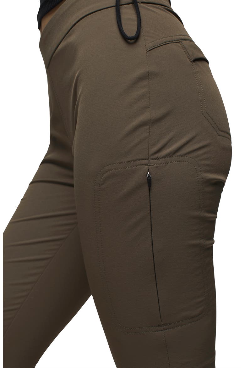 Halle Water Repellent Joggers, Alternate, color, SLATE GREEN