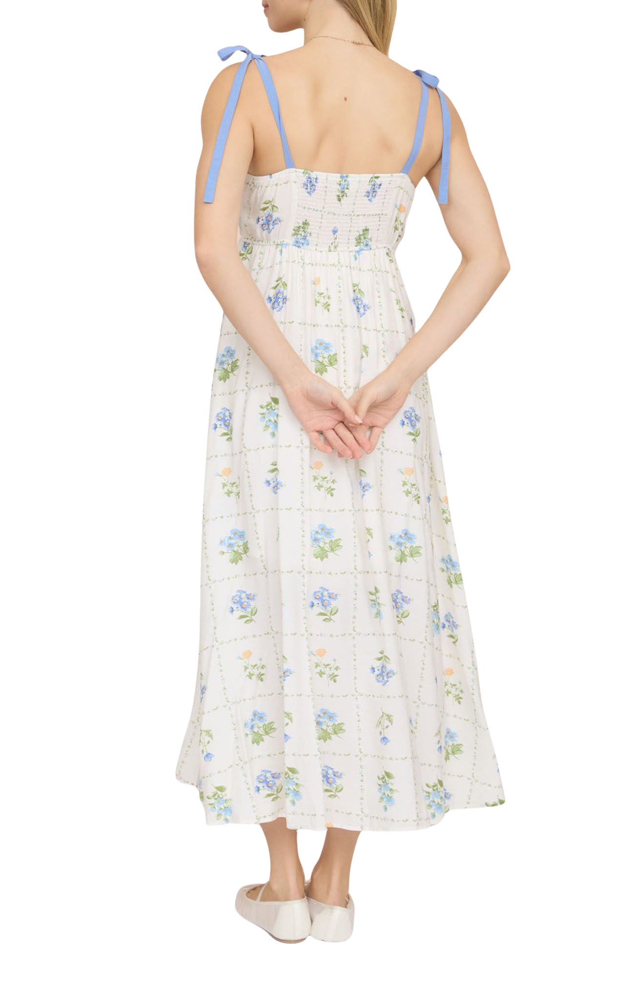 Floral Tie Strap Sundress - image 2